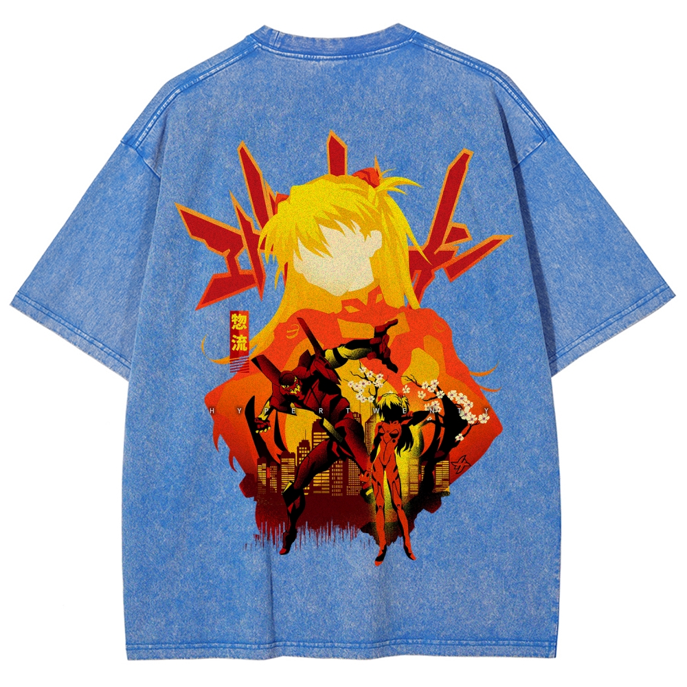 Neon Genesis Evangelion Unisex Fit Washed T-Shirt 2512021531