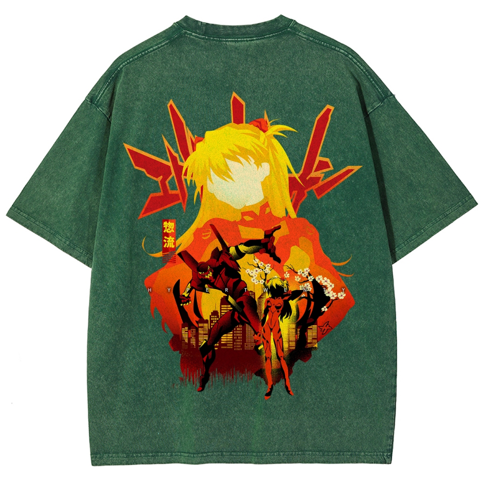 Neon Genesis Evangelion Unisex Fit Washed T-Shirt 2512021531