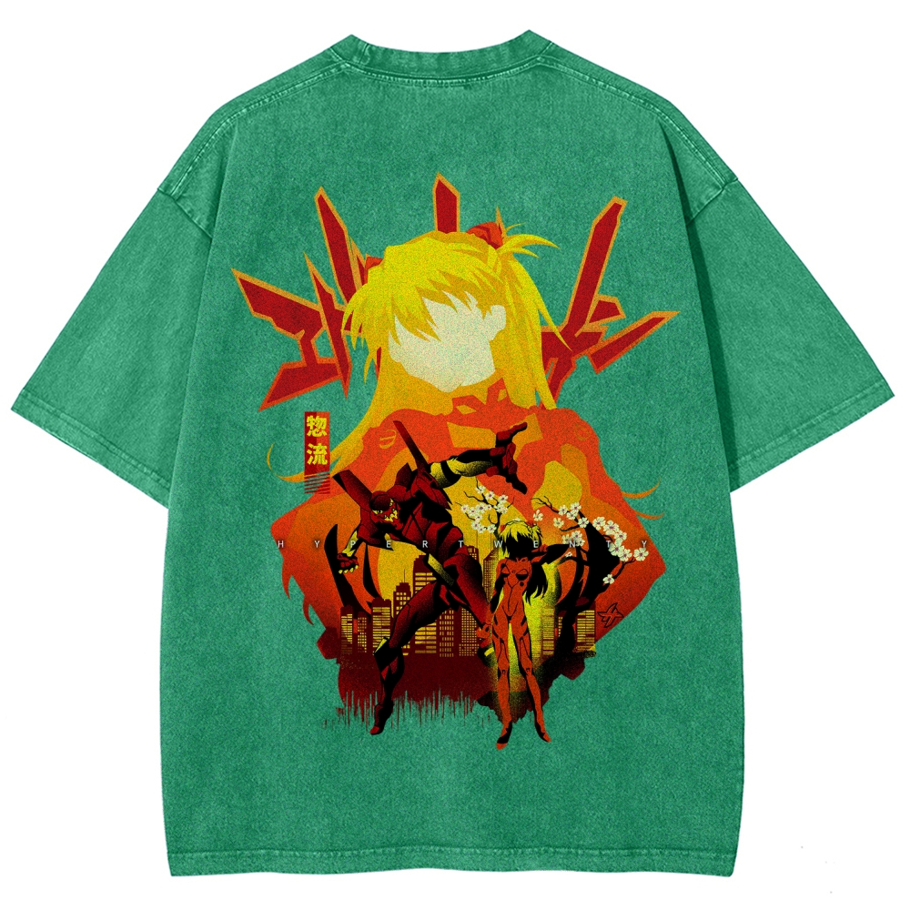 Neon Genesis Evangelion Unisex Fit Washed T-Shirt 2512021531