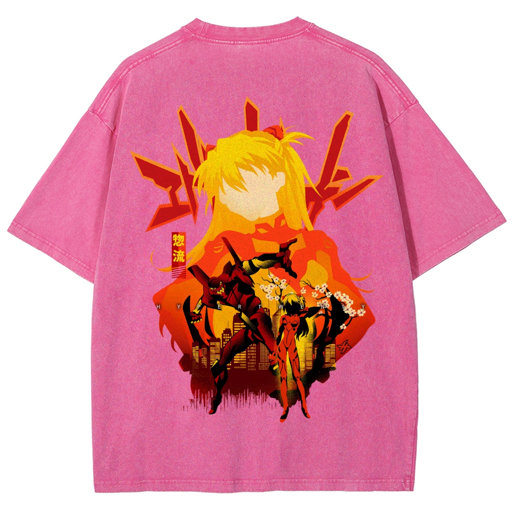 Neon Genesis Evangelion Unisex Fit Washed T-Shirt 2512021531