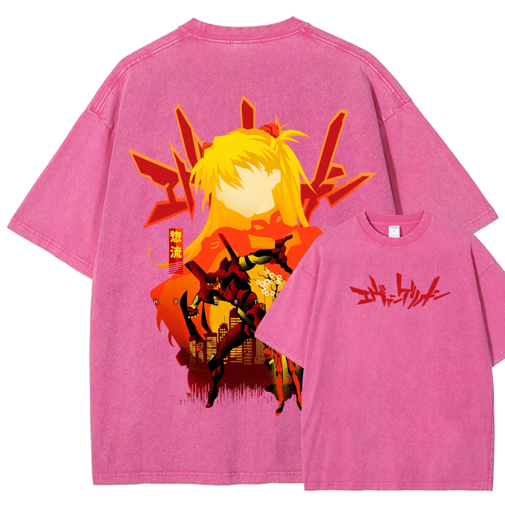 Neon Genesis Evangelion Unisex Fit Washed T-Shirt 2512021531