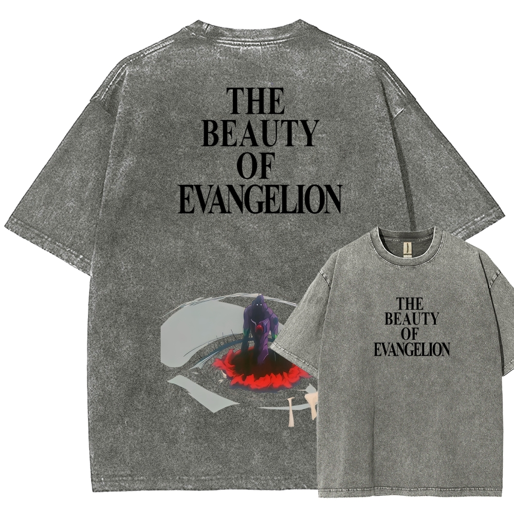 Neon Genesis EvangelionUnisex Fit Washed T-Shirt 2512021532
