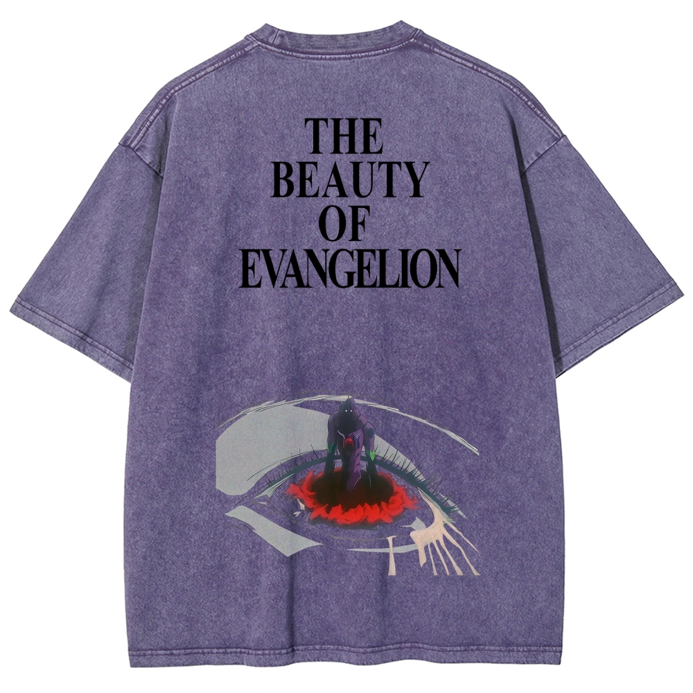 Neon Genesis EvangelionUnisex Fit Washed T-Shirt 2512021532