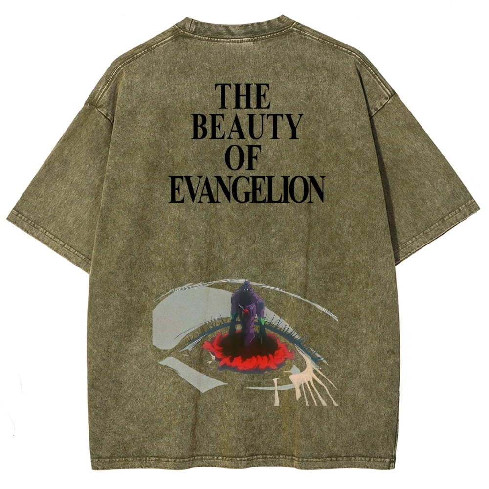 Neon Genesis EvangelionUnisex Fit Washed T-Shirt 2512021532