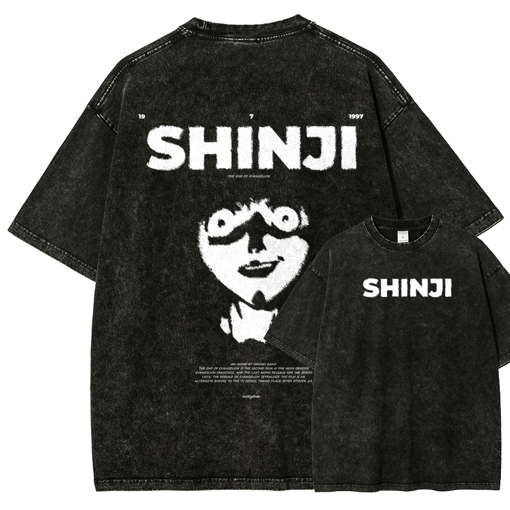 Neon Genesis Evangelion Unisex Fit Washed T-Shirt 2512021535