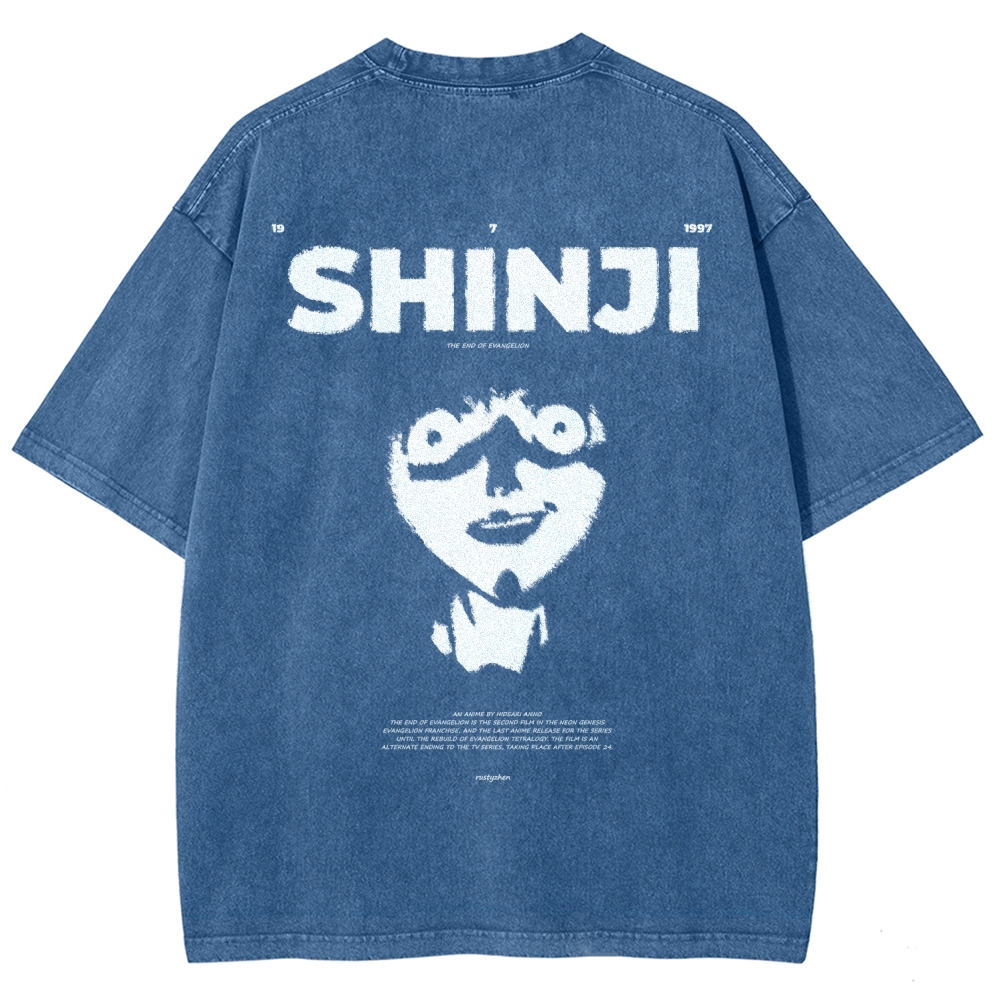 Neon Genesis Evangelion Unisex Fit Washed T-Shirt 2512021535