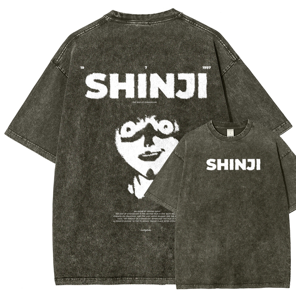 Neon Genesis Evangelion Unisex Fit Washed T-Shirt 2512021535