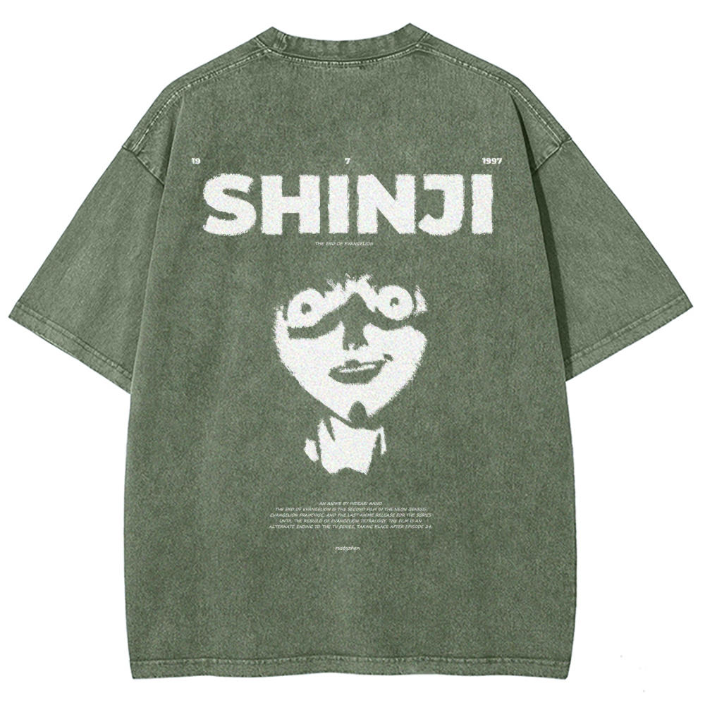Neon Genesis Evangelion Unisex Fit Washed T-Shirt 2512021535