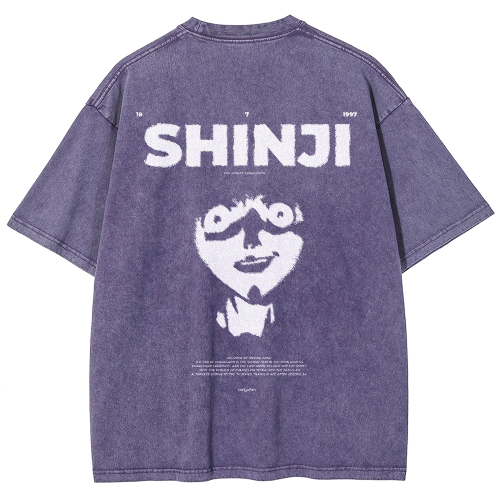 Neon Genesis Evangelion Unisex Fit Washed T-Shirt 2512021535
