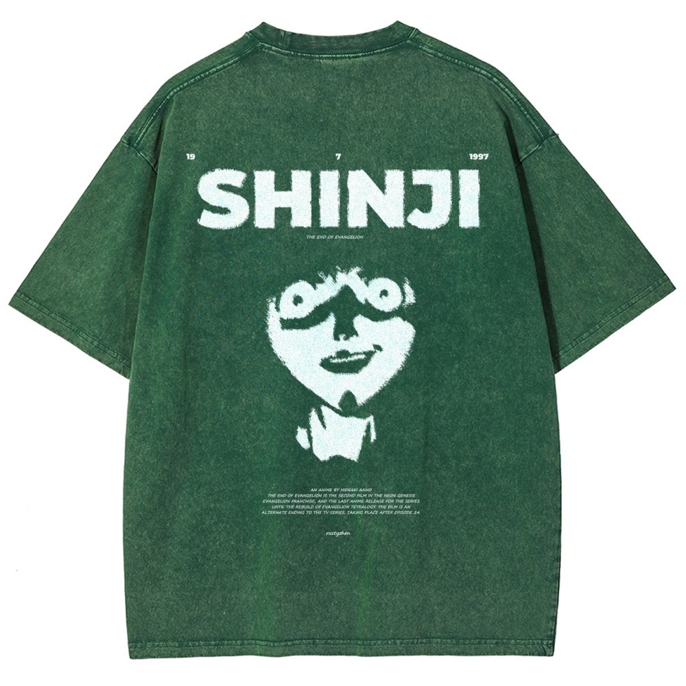 Neon Genesis Evangelion Unisex Fit Washed T-Shirt 2512021535