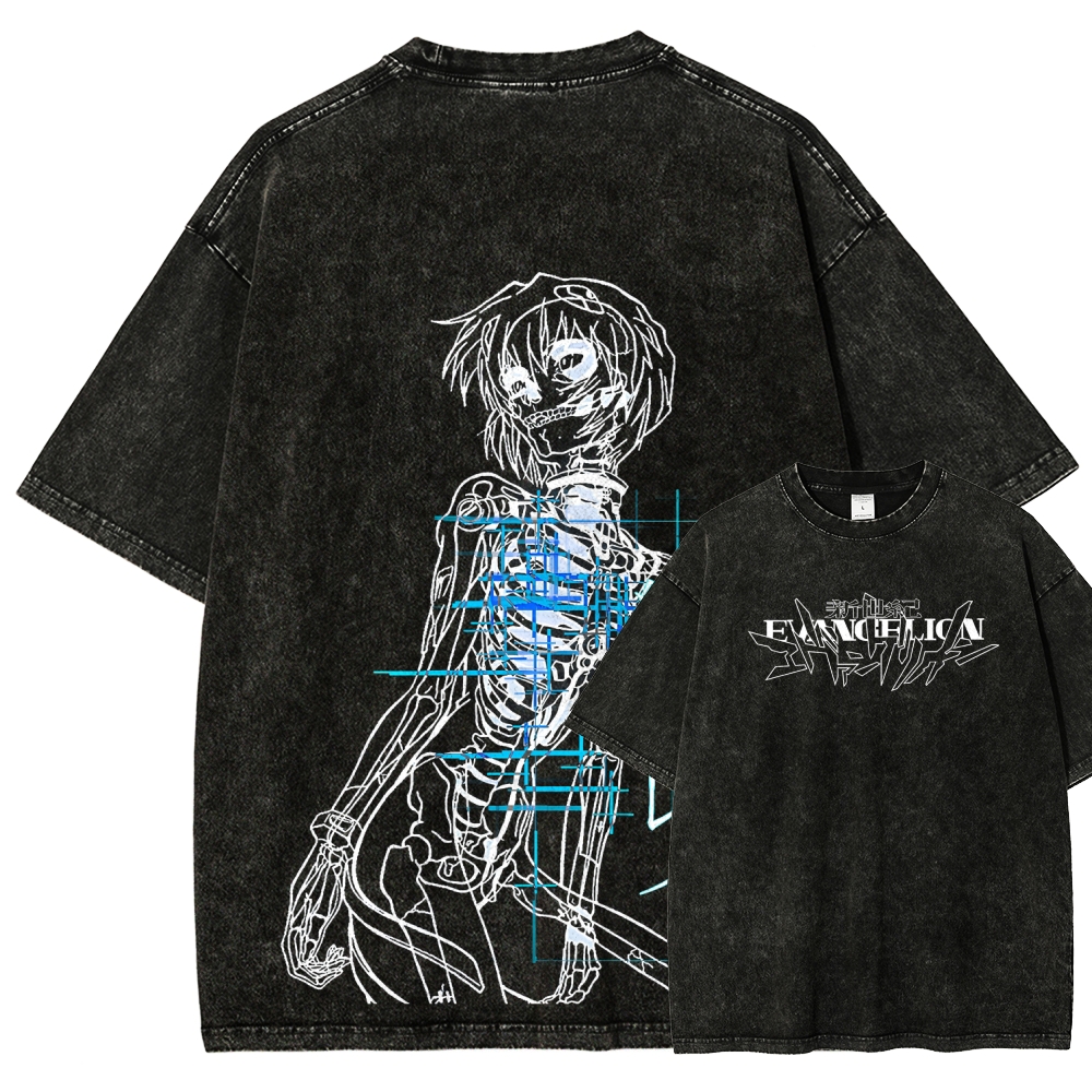 Neon Genesis Evangelion Unisex Fit Washed T-Shirt 2512021541