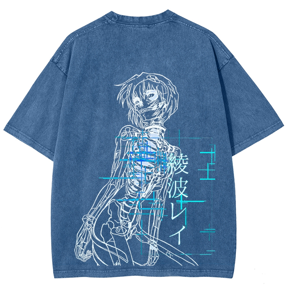 Neon Genesis Evangelion Unisex Fit Washed T-Shirt 2512021541