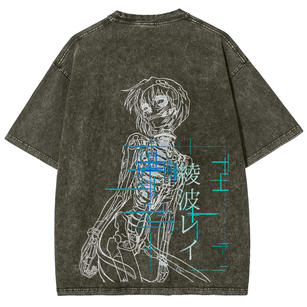 Neon Genesis Evangelion Unisex Fit Washed T-Shirt 2512021541