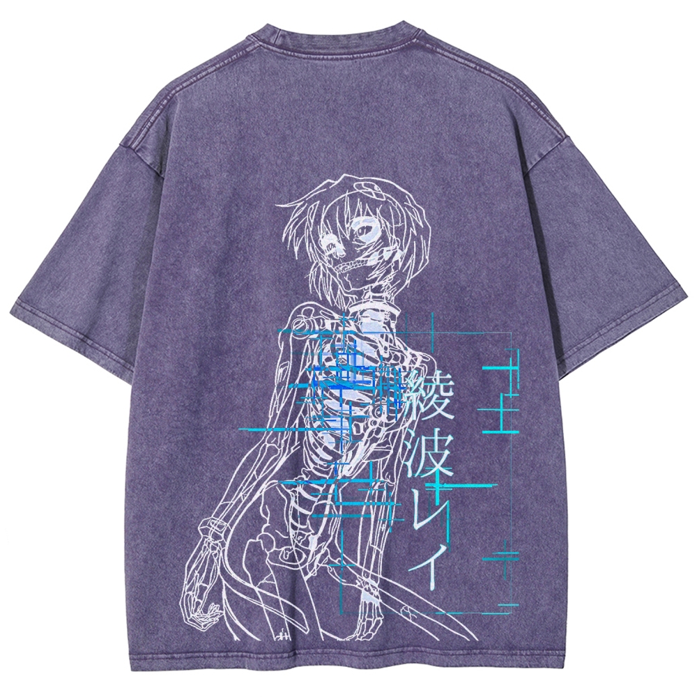Neon Genesis Evangelion Unisex Fit Washed T-Shirt 2512021541