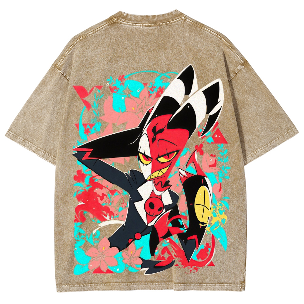 Helluva Boss Unisex Fit Washed T-Shirt 2512021556