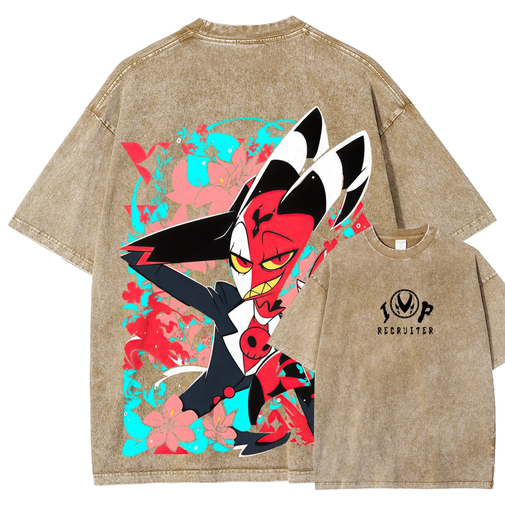 Helluva Boss Unisex Fit Washed T-Shirt 2512021556