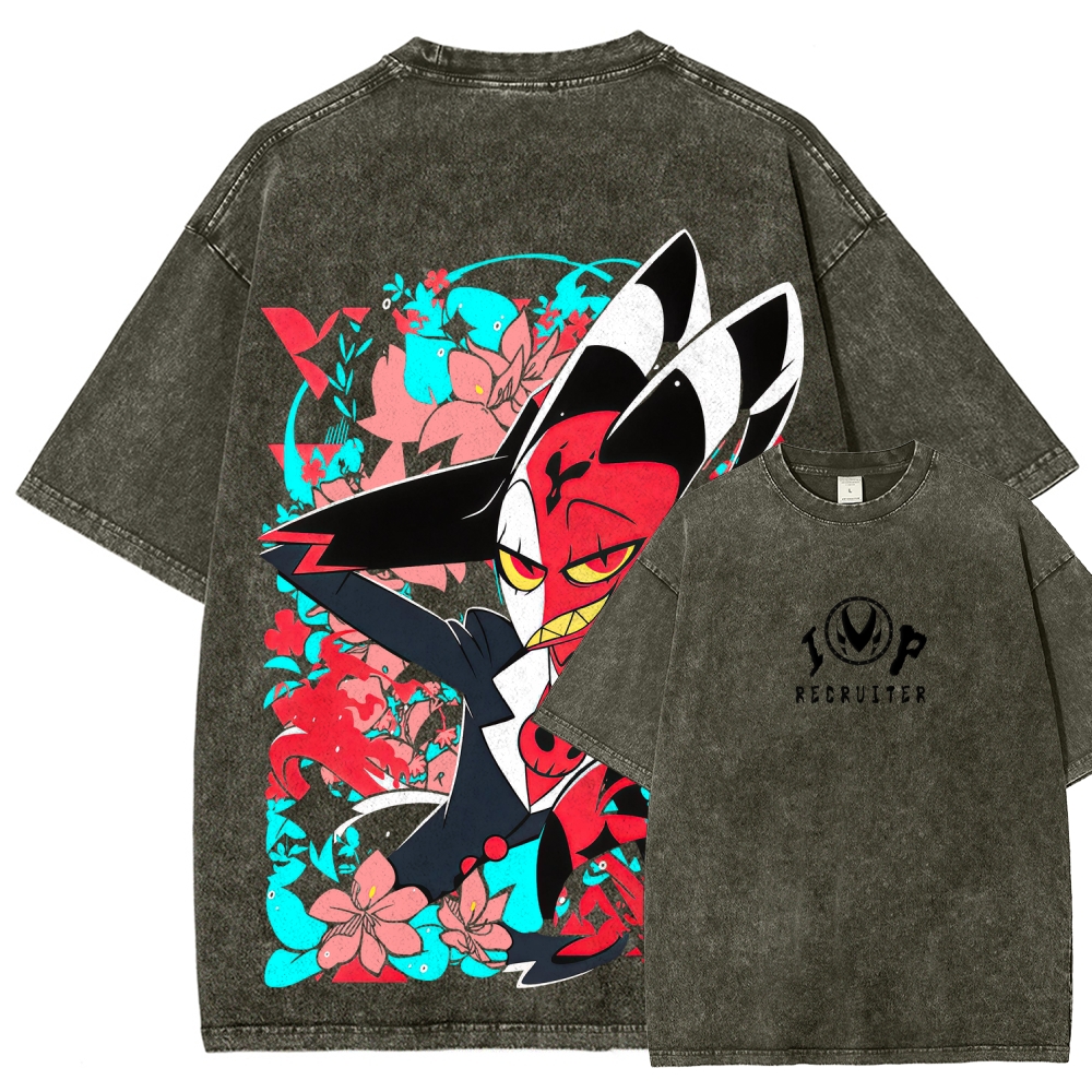 Helluva Boss Unisex Fit Washed T-Shirt 2512021556