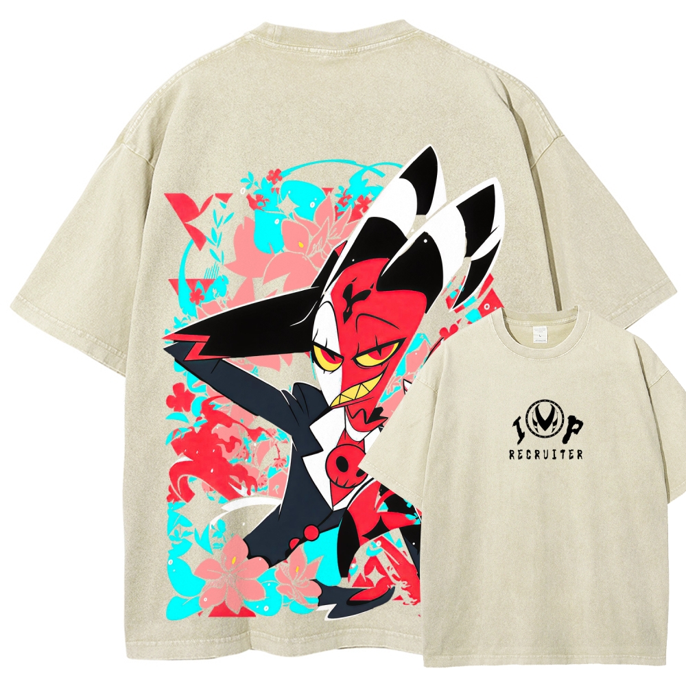 Helluva Boss Unisex Fit Washed T-Shirt 2512021556