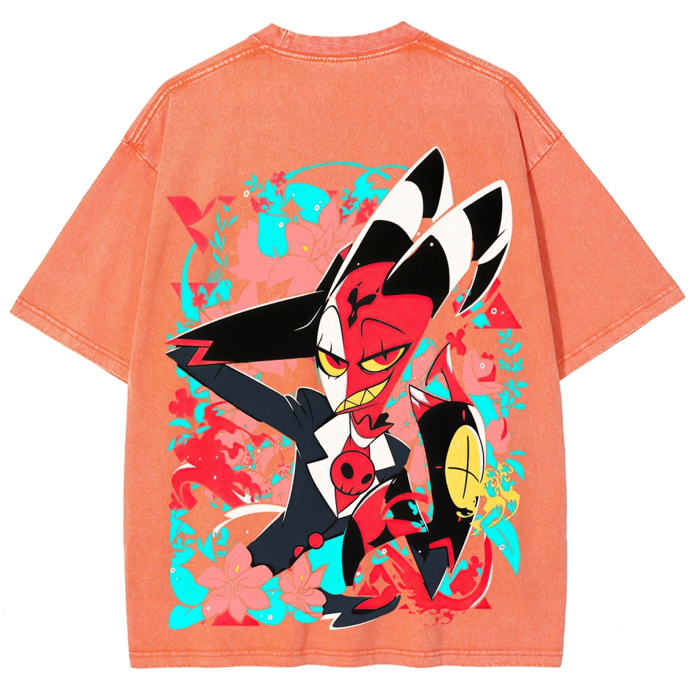 Helluva Boss Unisex Fit Washed T-Shirt 2512021556