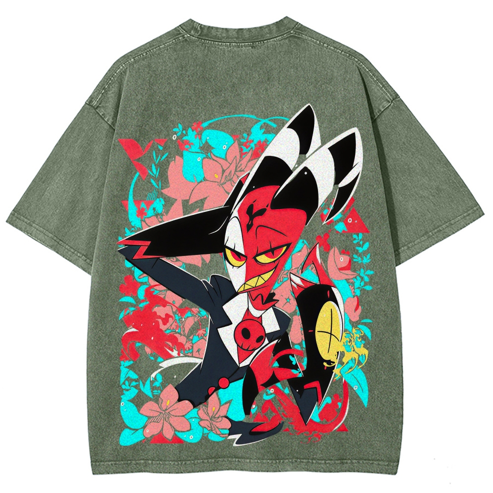 Helluva Boss Unisex Fit Washed T-Shirt 2512021556