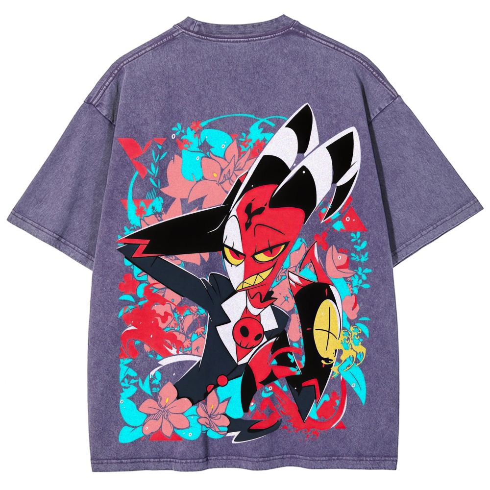 Helluva Boss Unisex Fit Washed T-Shirt 2512021556