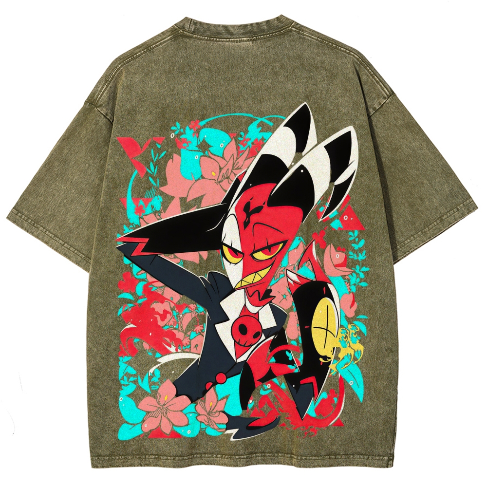 Helluva Boss Unisex Fit Washed T-Shirt 2512021556