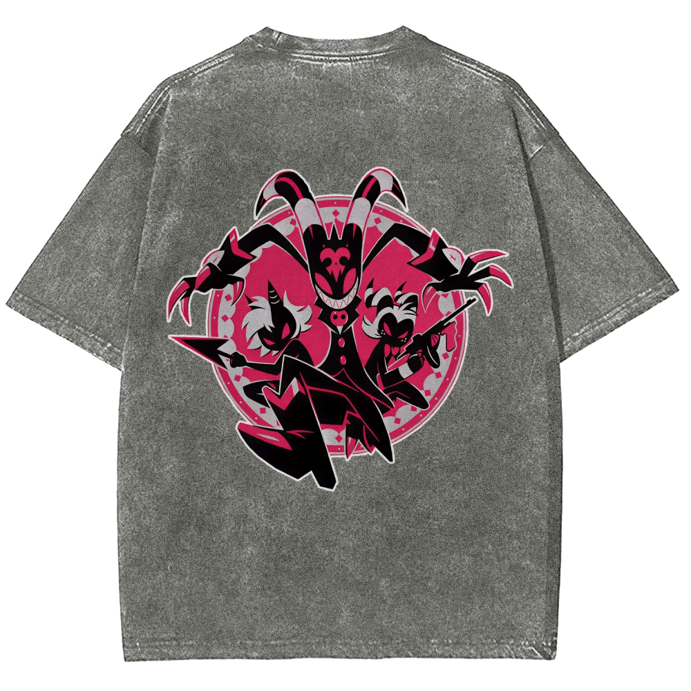 Helluva Boss Unisex Fit Washed T-Shirt 2512021559