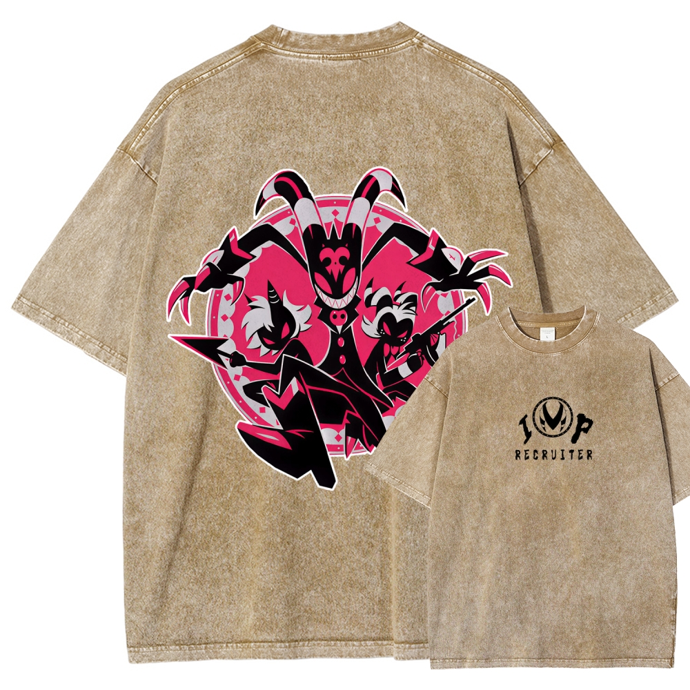 Helluva Boss Unisex Fit Washed T-Shirt 2512021559