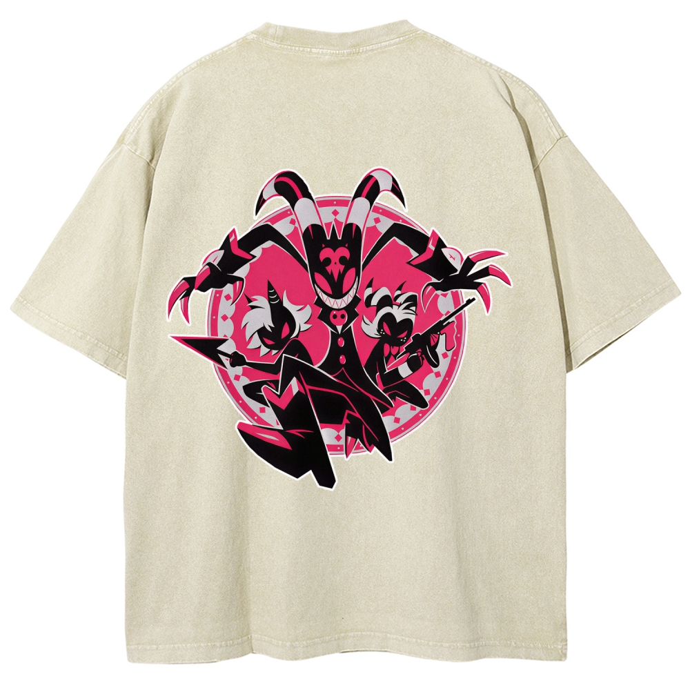 Helluva Boss Unisex Fit Washed T-Shirt 2512021559