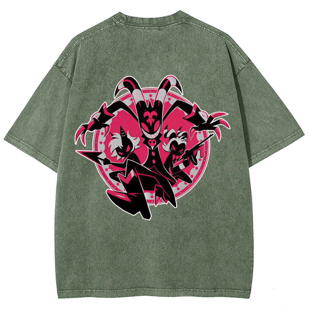 Helluva Boss Unisex Fit Washed T-Shirt 2512021559