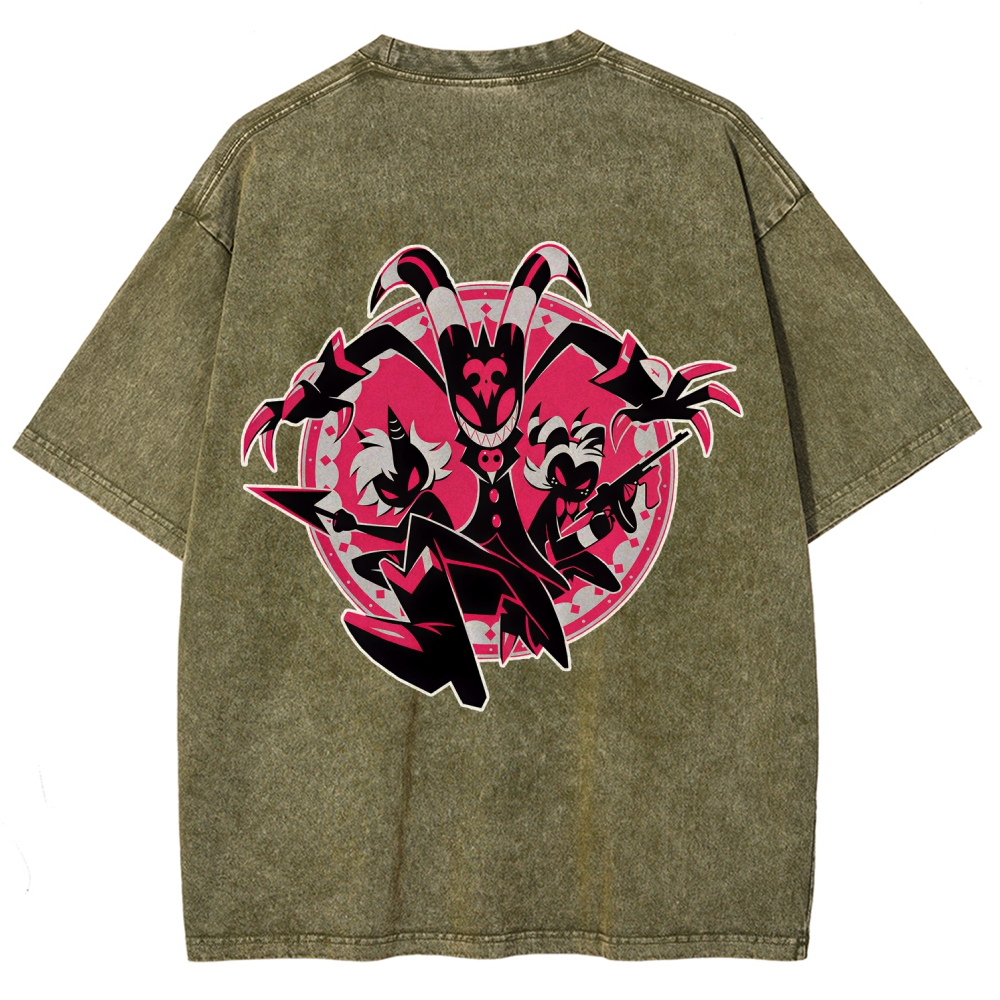 Helluva Boss Unisex Fit Washed T-Shirt 2512021559