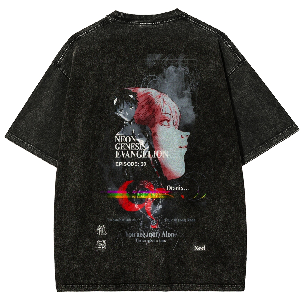 Neon Genesis Evangelion Unisex Fit Washed T-Shirt 2512021599