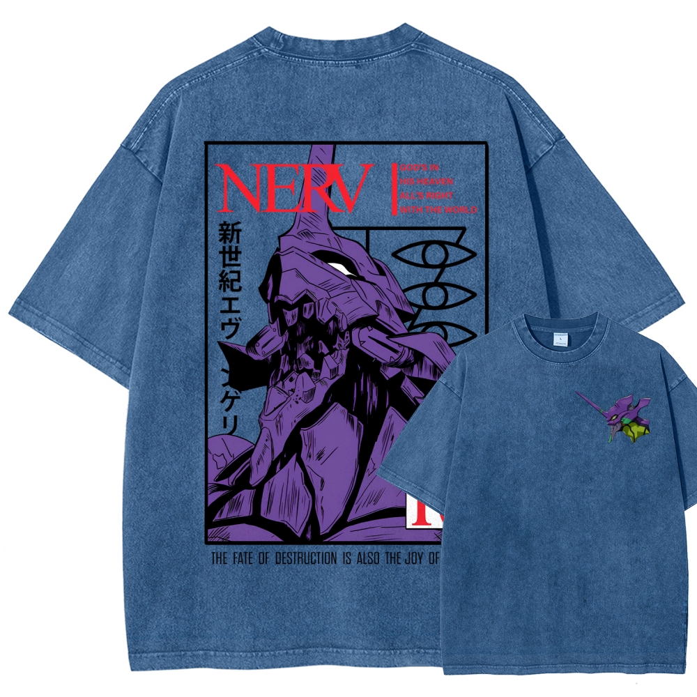Neon Genesis EvangelionUnisex Fit Washed T-Shirt 2512021611