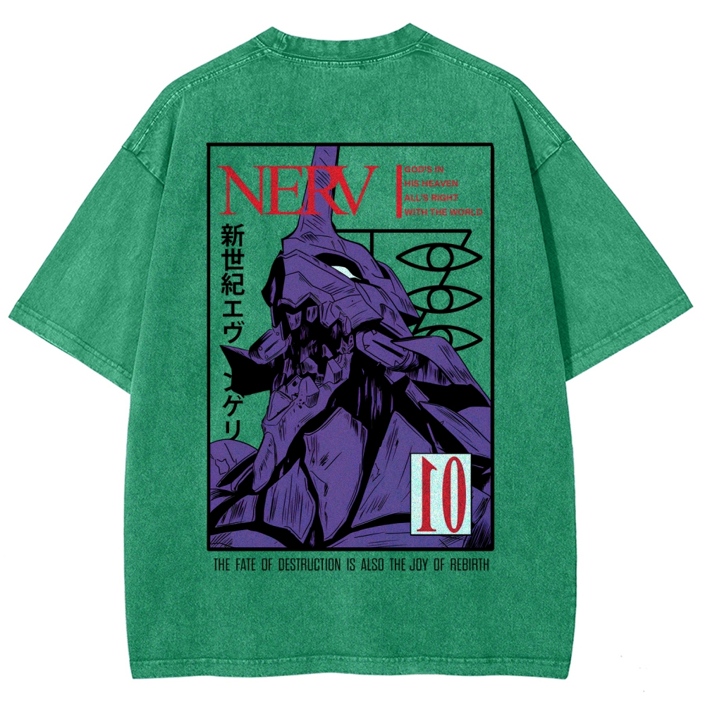 Neon Genesis EvangelionUnisex Fit Washed T-Shirt 2512021611