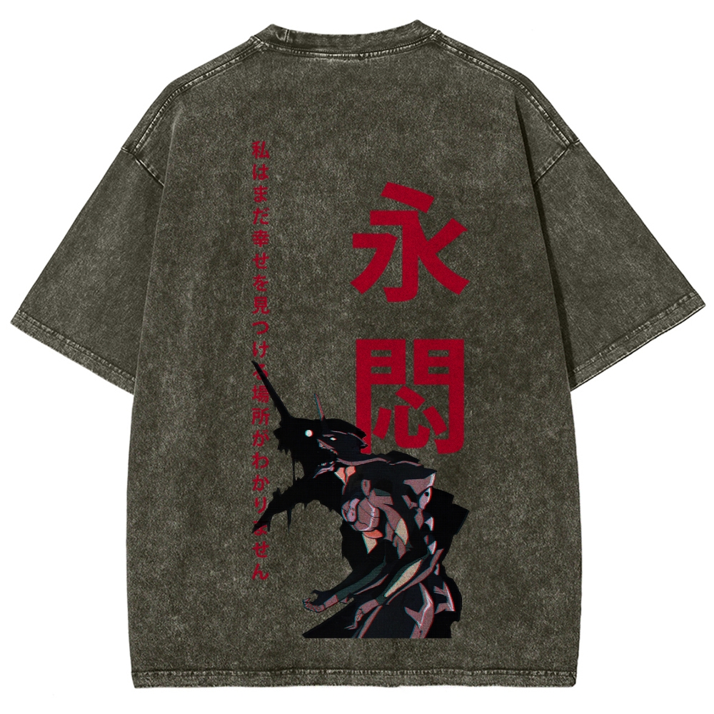 Neon Genesis EvangelionUnisex Fit Washed T-Shirt 2512021615