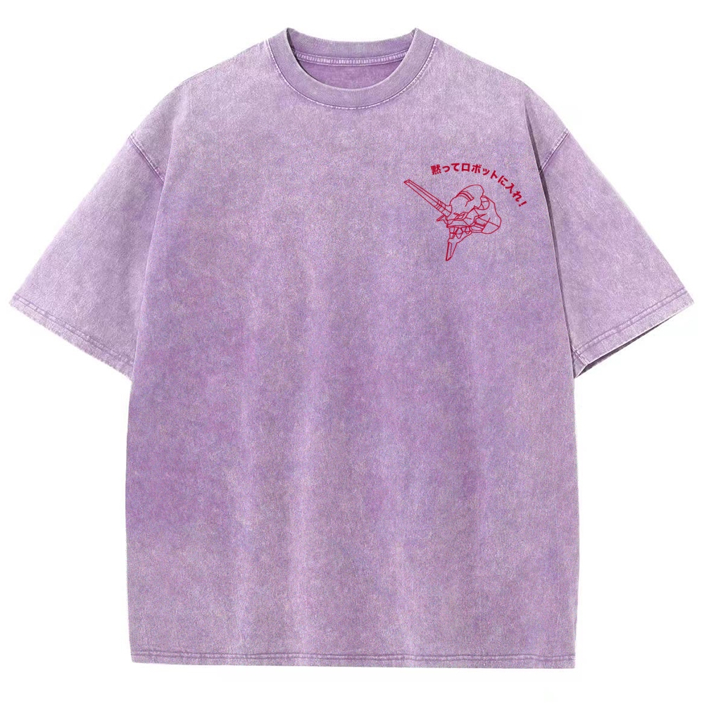 Neon Genesis EvangelionUnisex Fit Washed T-Shirt 2512021615