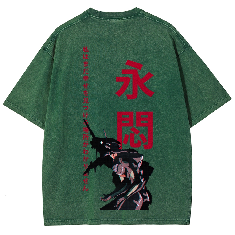 Neon Genesis EvangelionUnisex Fit Washed T-Shirt 2512021615