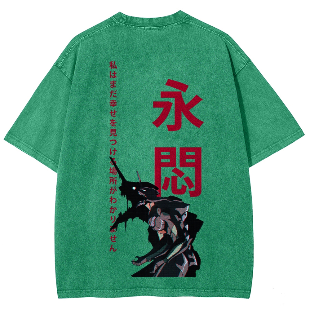 Neon Genesis EvangelionUnisex Fit Washed T-Shirt 2512021615