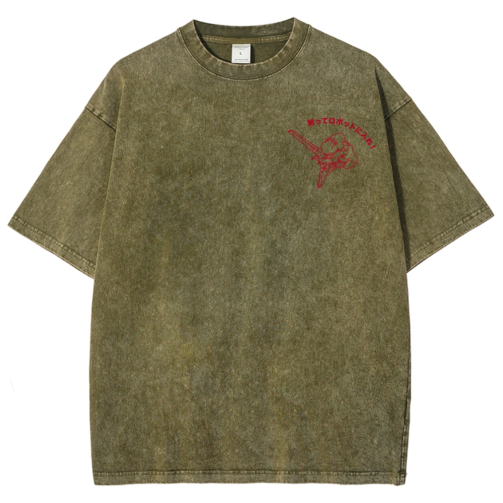 Neon Genesis EvangelionUnisex Fit Washed T-Shirt 2512021615