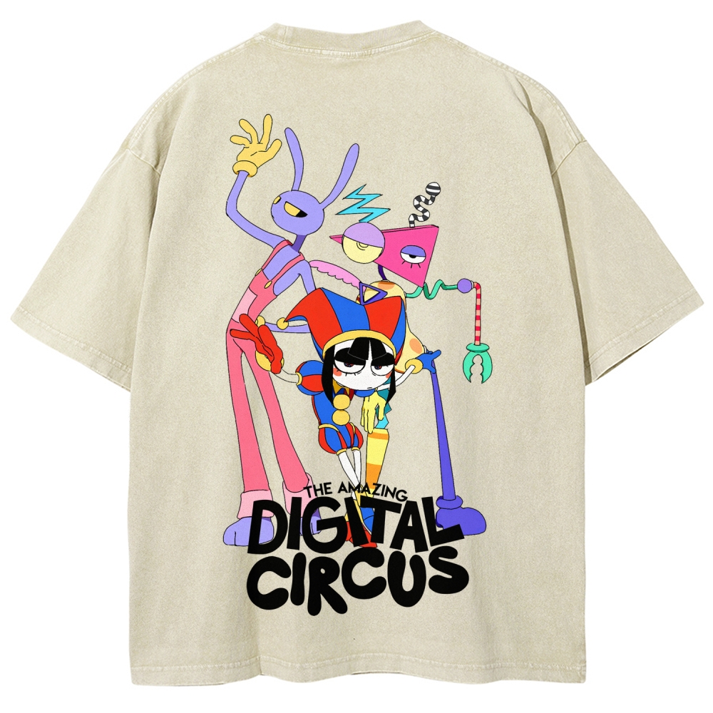 Digital Circus Unisex Fit Washed T-Shirt 2512022327