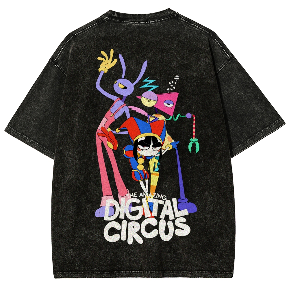 Digital Circus Unisex Fit Washed T-Shirt 2512022327