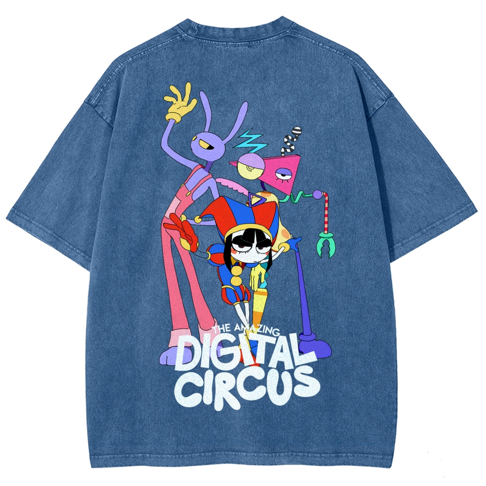 Digital Circus Unisex Fit Washed T-Shirt 2512022327