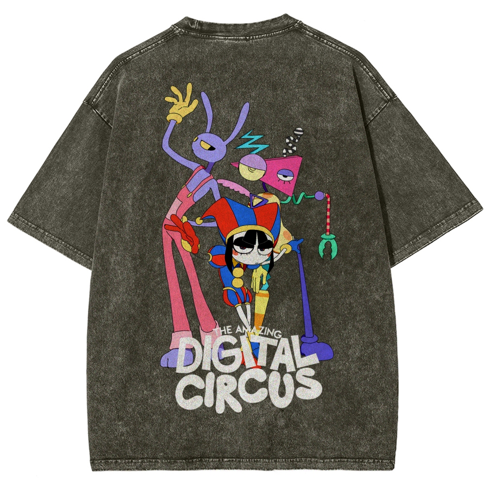 Digital Circus Unisex Fit Washed T-Shirt 2512022327