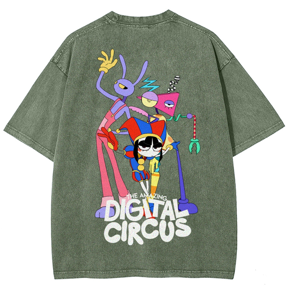 Digital Circus Unisex Fit Washed T-Shirt 2512022327