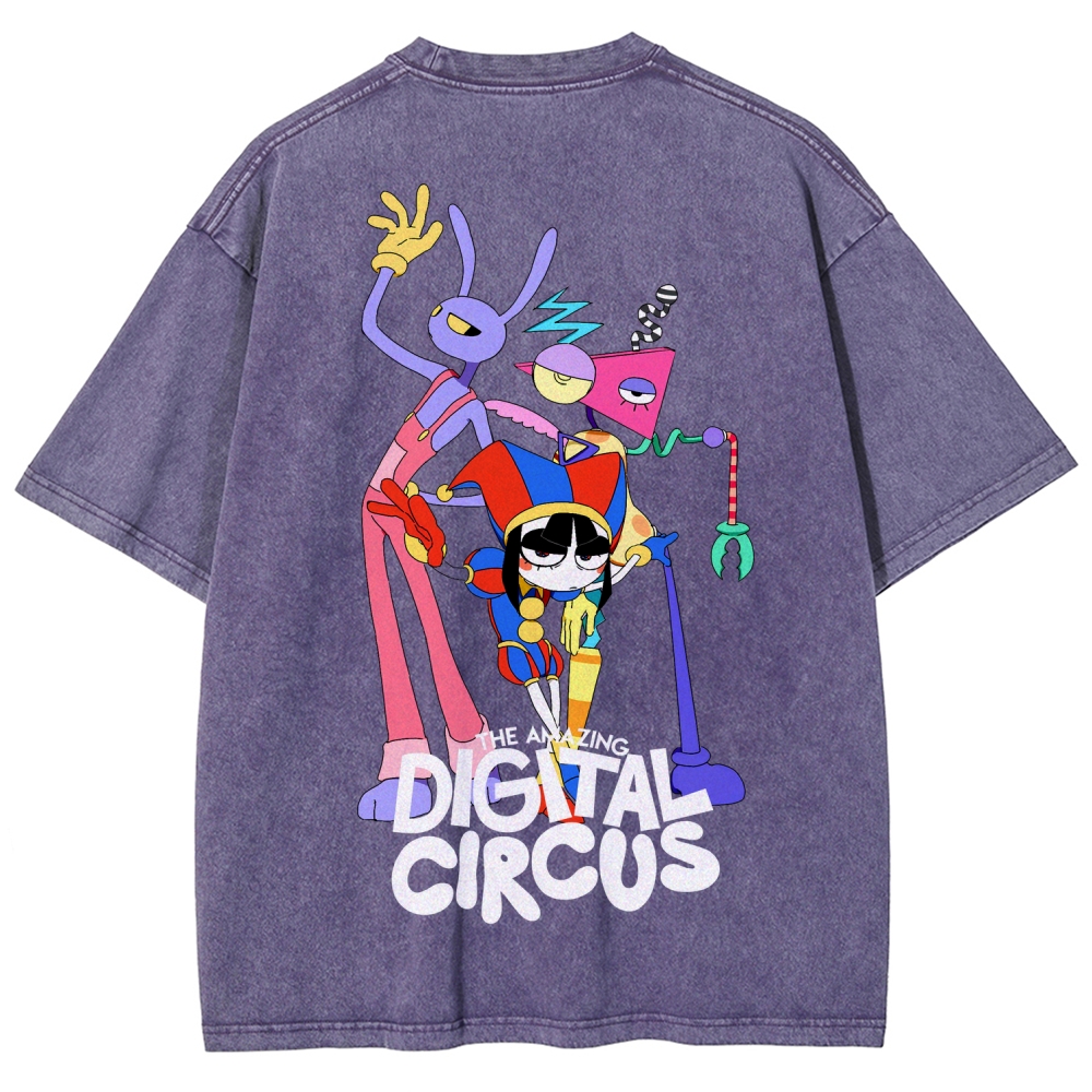 Digital Circus Unisex Fit Washed T-Shirt 2512022327