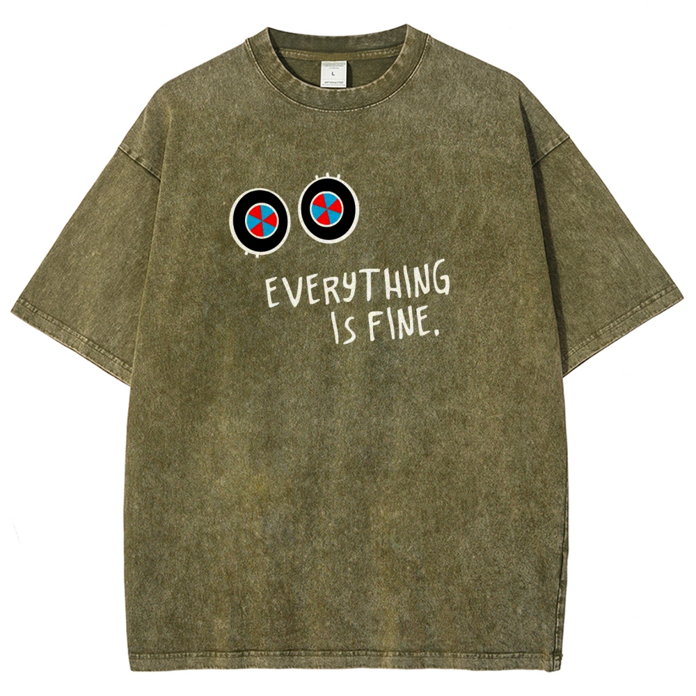 Digital Circus Unisex Fit Washed T-Shirt 2512022327