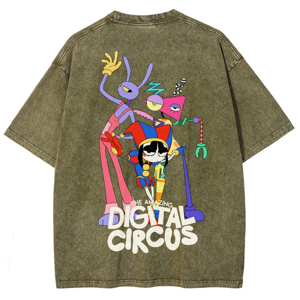 Digital Circus Unisex Fit Washed T-Shirt 2512022327