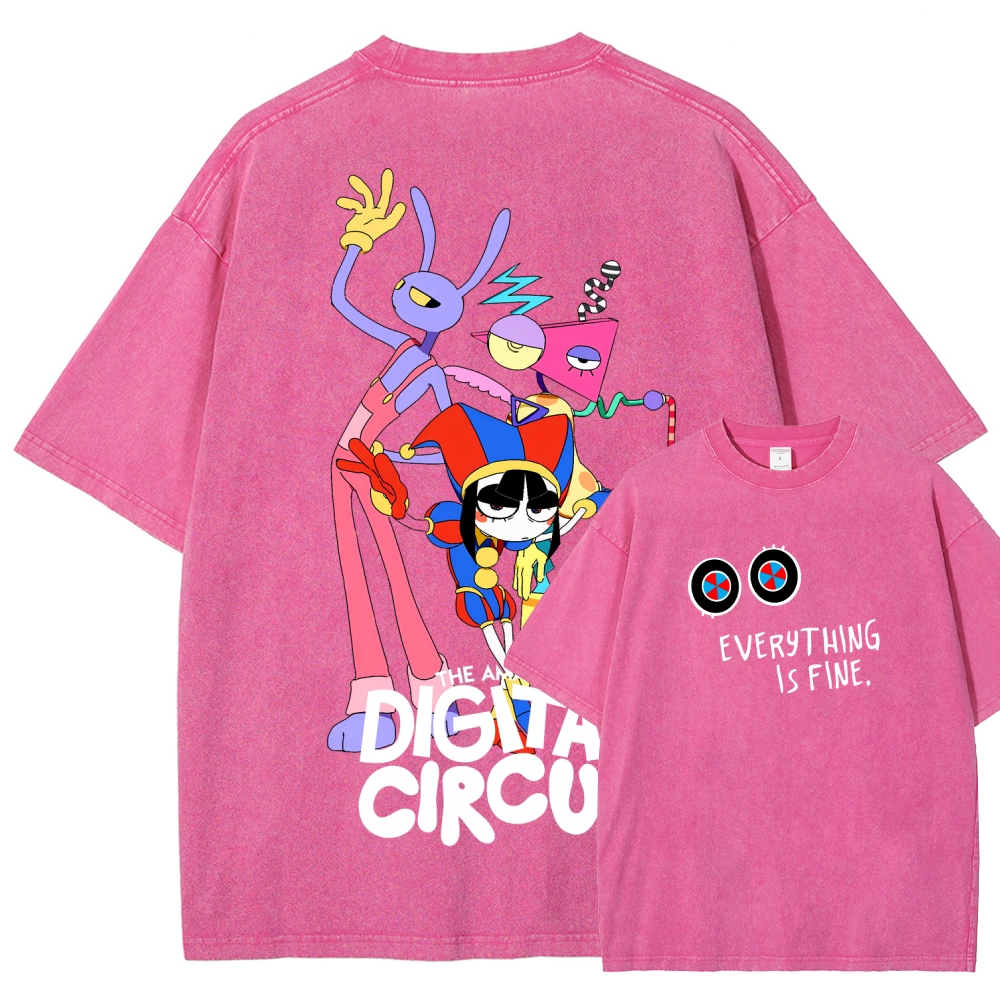 Digital Circus Unisex Fit Washed T-Shirt 2512022327
