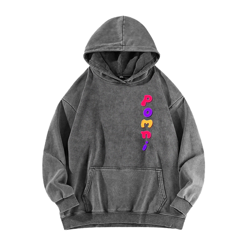 Digital Circus Unisex Washed Hoodie 2512022358