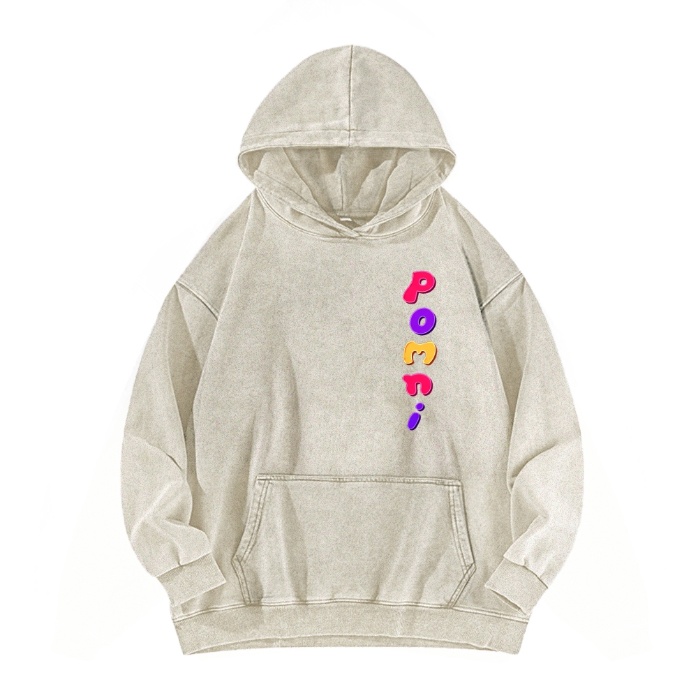 Digital Circus Unisex Washed Hoodie 2512022358